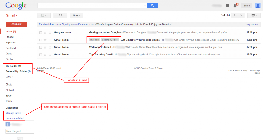 Creating Folders in Gmail