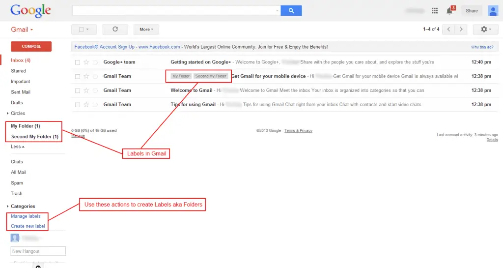 Creating Folders in Gmail