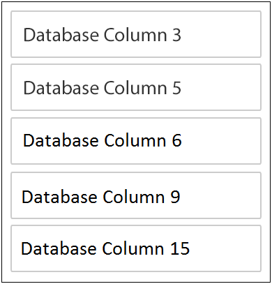 Expose Database Columns