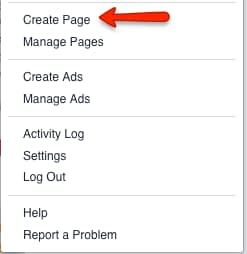 Facebook Create Page